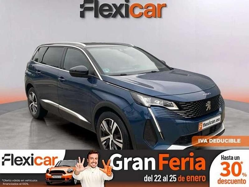 Azul Usado 2021 Peugeot 5008 GT Monovolumen | 19.490 € (Super precio) - Imagen 1/4