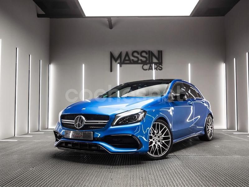 Azul Usado 2017 Mercedes A45 AMG Berlina | 32.999 € (Un poco caro) - Imagen 1/4