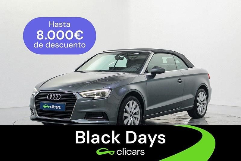 Gris Usado 2017 Audi A3 Cabriolet Design Descapotable | 16.990 € (Precio justo) - Imagen 1/4