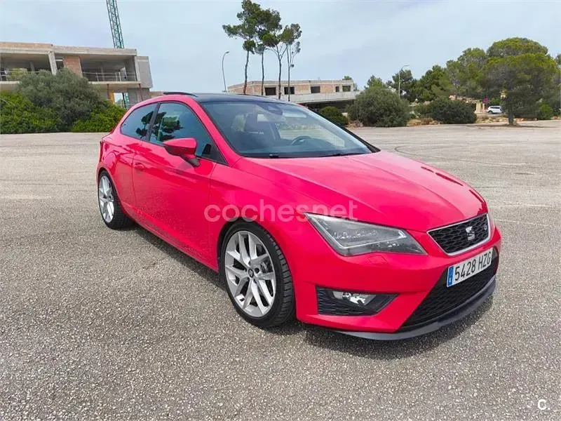 Usado Seat Leon SC FR 184 CV (135 kW) 2014 Rojo Utilitario