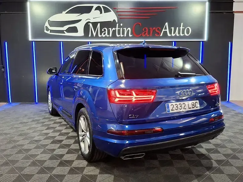 Usado Audi Q7 S-Line 272 CV (200 kW) 2017 Azul SUV