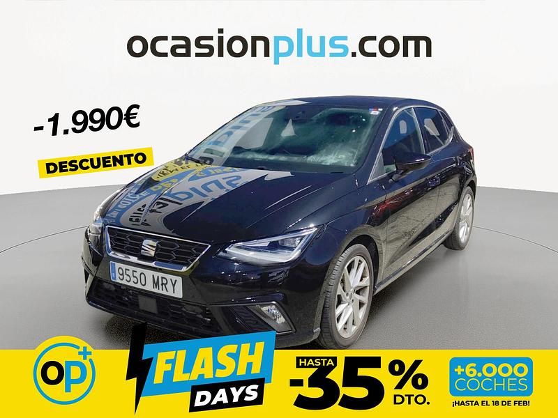 Usado Seat Ibiza FR 150 CV (110 kW) 2024 Negro Utilitario