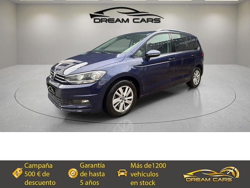 Azul Usado 2021 VW Touran Advance Monovolumen | 25.890 € (Precio justo) - Imagen 1/4