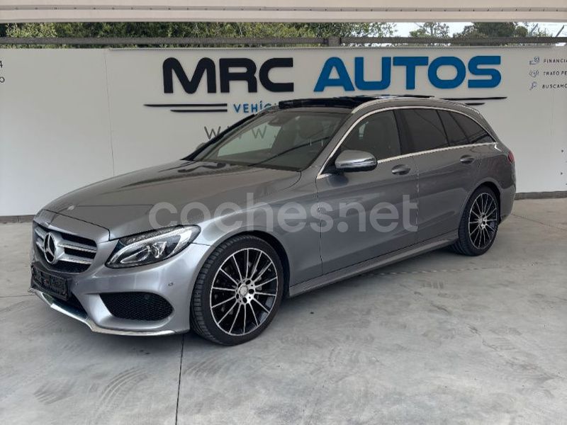 Usado Mercedes C220 AMG line 170 CV (125 kW) 2016 Gris / plata Familiar