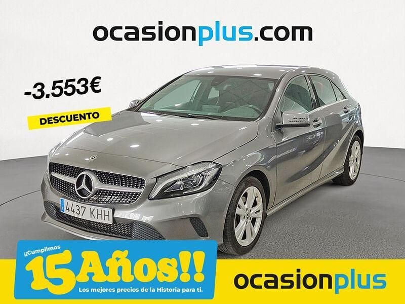 Gris Usado 2018 Mercedes A180 Berlina | 19.190 € (Precio justo) - Imagen 1/4
