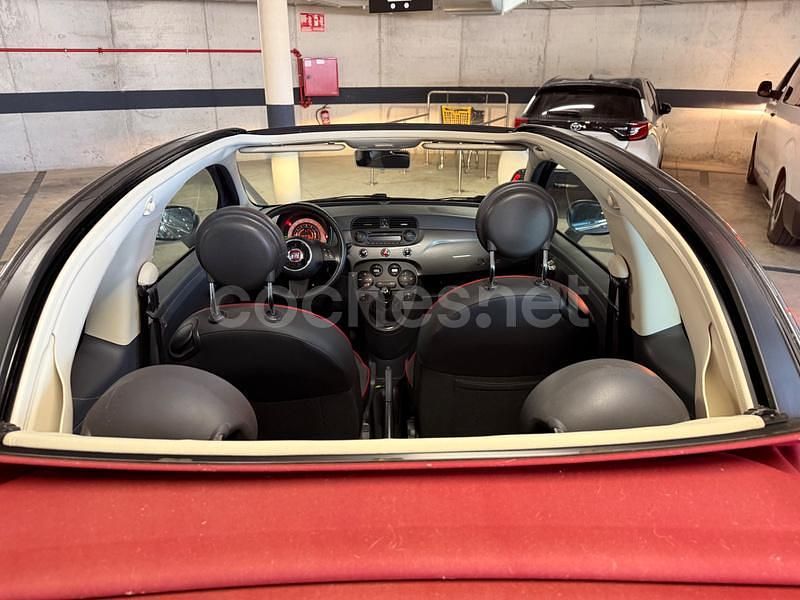Usado Fiat 500C Lounge 69 CV (50 kW) 2015 Gris / plata Descapotable