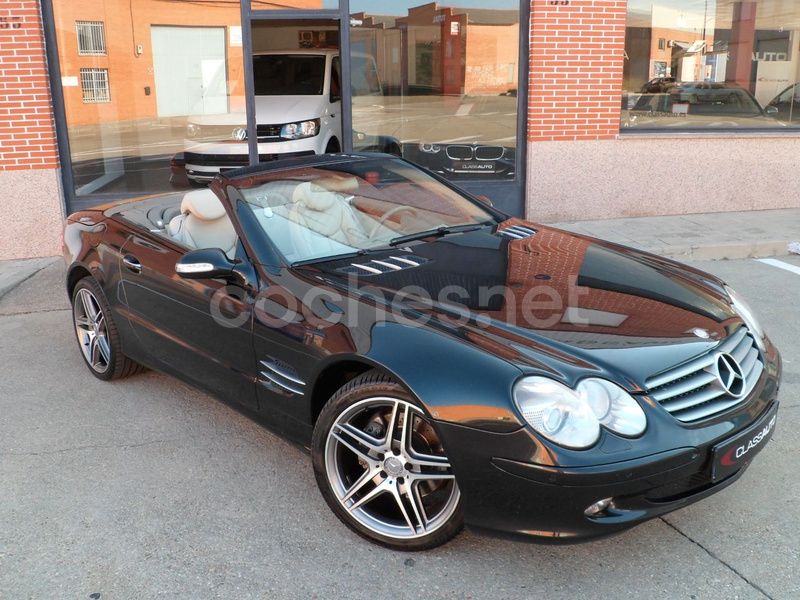 Negro Usado 2002 Mercedes SL500 Descapotable | 16.990 € (Precio justo) - Imagen 1/4