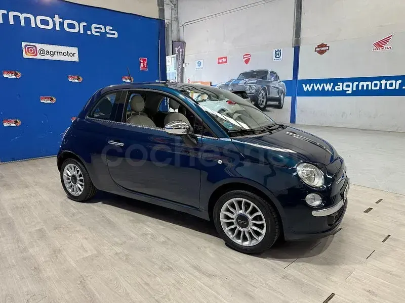 Usado Fiat 500 Lounge 69 CV (50 kW) 2015 Azul Berlina