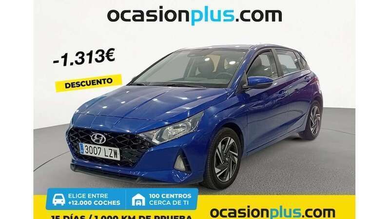 Azul Usado 2022 Hyundai i20 Utilitario | 13.137 € (Precio justo) - Imagen 1/4