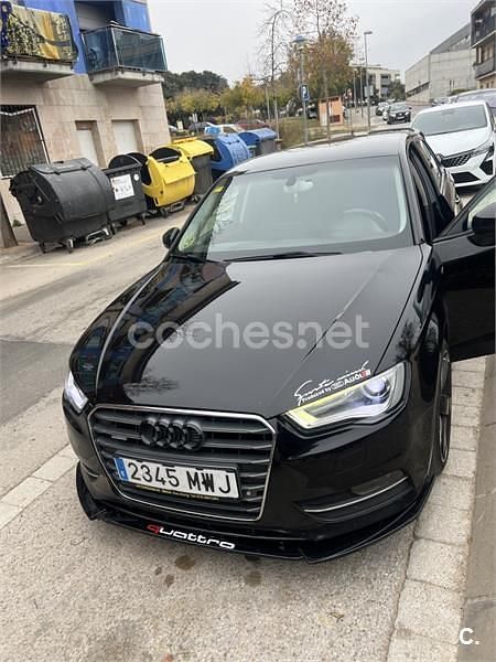 Negro Usado 2014 Audi A3 Ambiente Berlina | 12.000 € (Precio justo) - Imagen 1/4