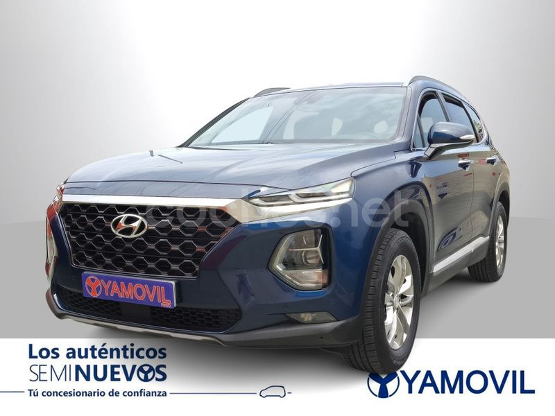Azul Usado 2018 Hyundai Santa Fe SUV | 25.350 € - Imagen 1/4