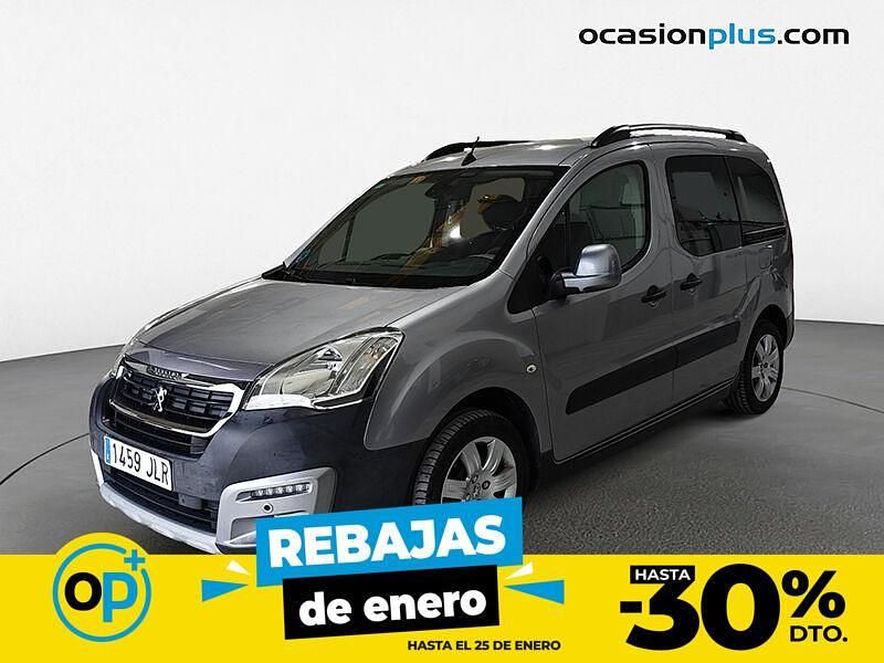 Gris Usado 2016 Peugeot Partner Outdoor Monovolumen | 12.500 € (Precio justo) - Imagen 1/4