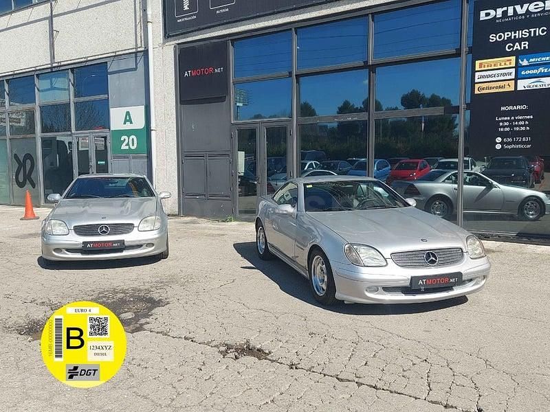 Usado Mercedes SLK200 163 CV (119 kW) 2003 Gris / plata Descapotable