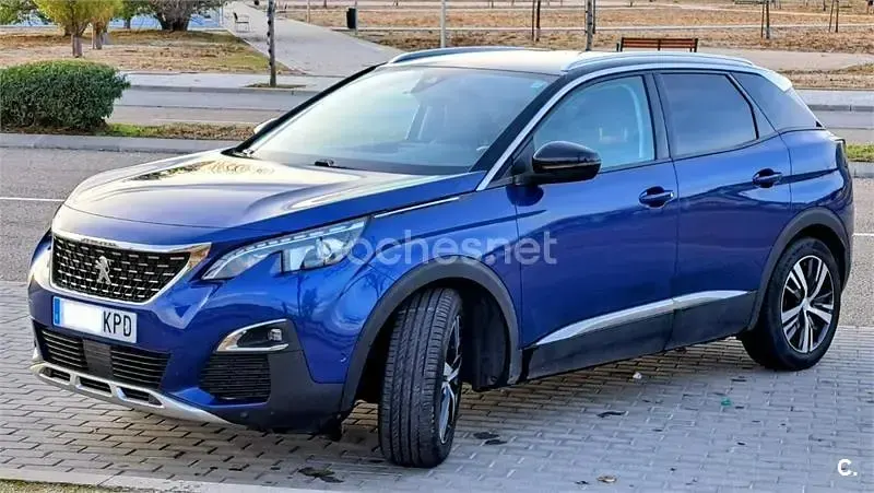 Käytetty Peugeot 3008 Allure 130 HP (95 kW) 2018 Sininen Katumaasturi