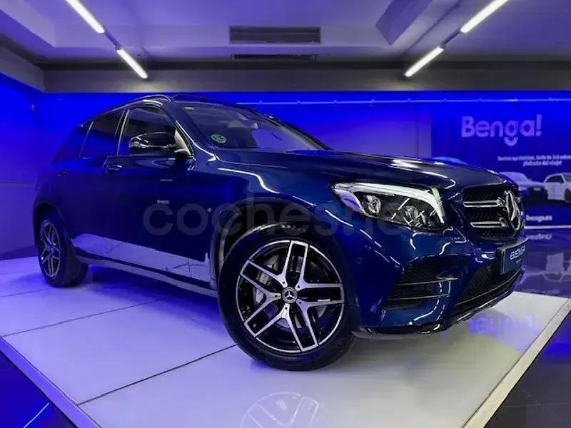 Usado Mercedes GLC220 170 CV (125 kW) 2018 Azul SUV