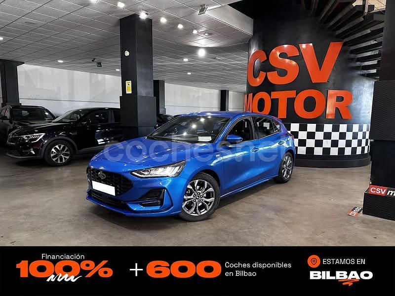 Azul Usado 2023 Ford Focus ST-Line Berlina | 17.450 € (Buen precio) - Imagen 1/4