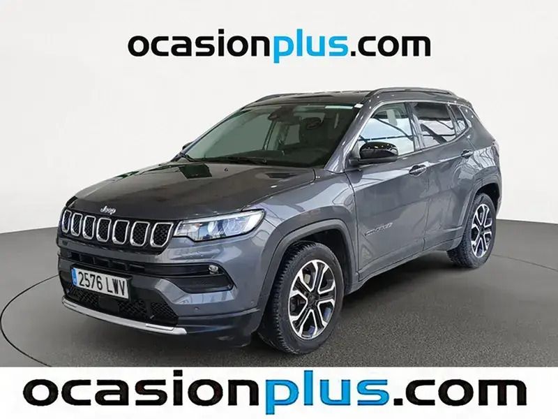 Gris oscuro Usado 2022 Jeep Compass Limited SUV | 18.537 € (Buen precio) - Imagen 1/4