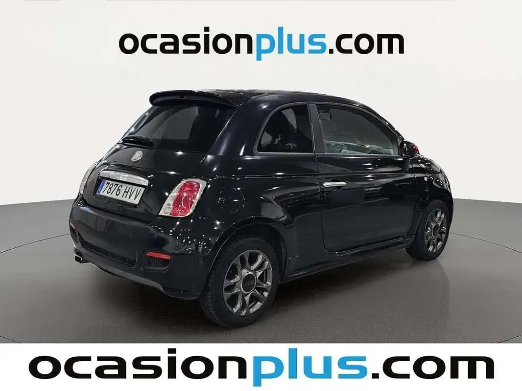Usado Fiat 500 69 CV (50 kW) 2014 Negro Utilitario