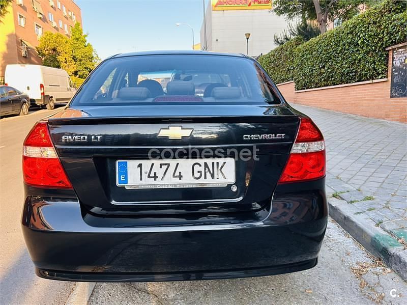 Usado Chevrolet Aveo LT 94 CV (69 kW) 2009 Negro Berlina