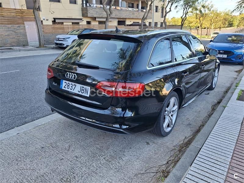 Usado Audi A4 S-Line 150 CV (110 kW) 2014 Negro Familiar