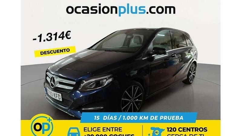 Usado Mercedes B200 136 CV (100 kW) 2017 Azul Monovolumen