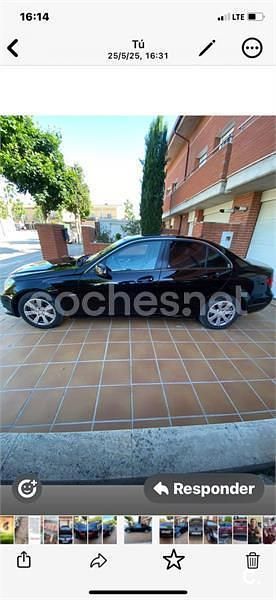 Usado Mercedes C200 136 CV (100 kW) 2011 Negro Berlina