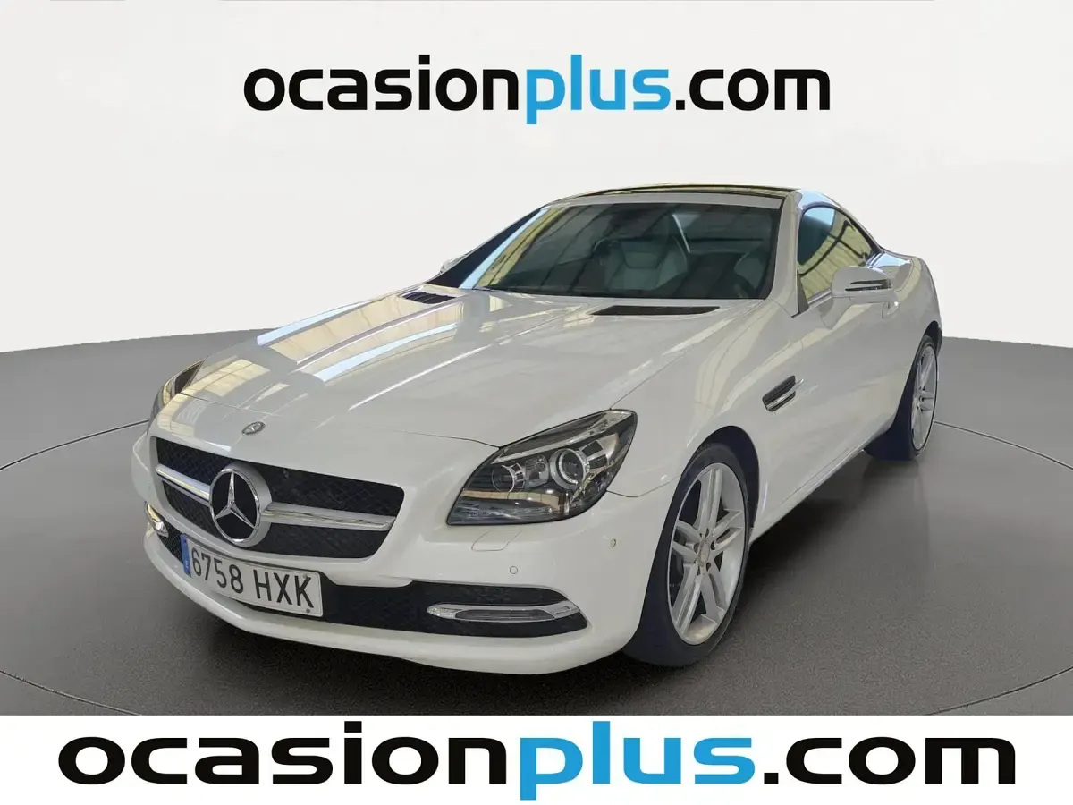 Usado Mercedes SLK200 184 CV (135 kW) 2014 Blanco Descapotable