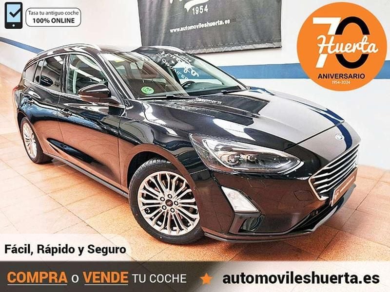 Negro Usado 2019 Ford Focus Titanium Familiar | 12.500 € (Precio justo) - Imagen 1/4