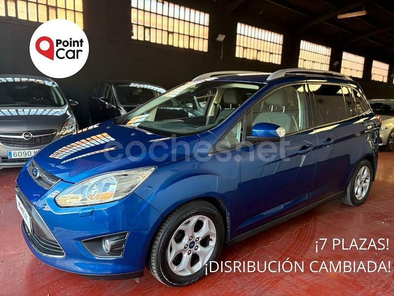 Usado Ford Grand C-Max Trend 125 CV (91 kW) 2013 Azul Monovolumen