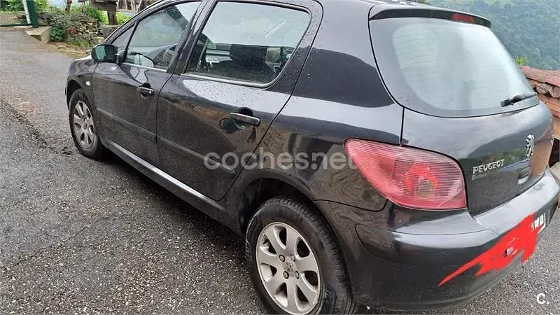 Usado Peugeot 307 110 CV (80 kW) 2004 Negro Berlina