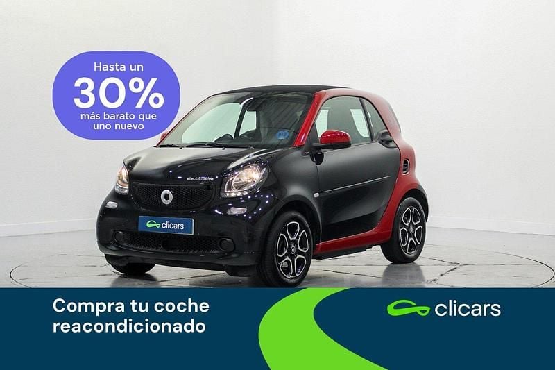Negro Usado 2017 Smart ForTwo Electric Drive Coupe | 9490 € (Precio justo) - Imagen 1/4
