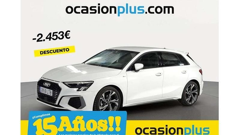 Blanco Usado 2021 Audi A3 Sportback S-Line Utilitario | 24.537 € (Precio justo) - Imagen 1/4