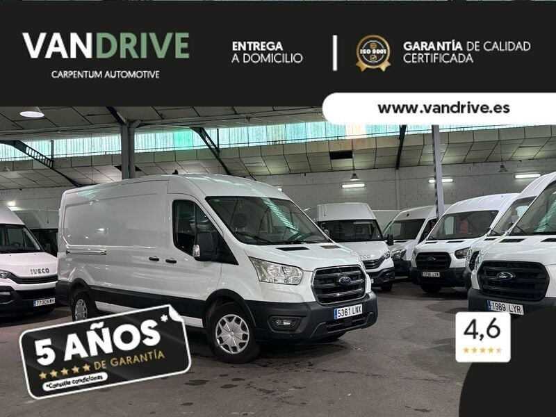 Blanco Usado 2021 Ford Transit Trend Van | 17.900 € (Precio justo) - Imagen 1/4