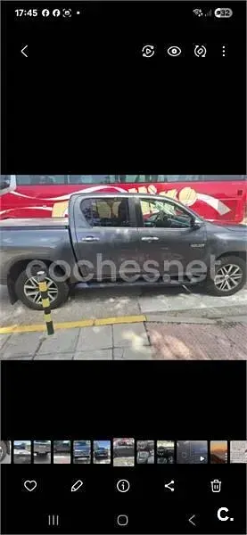 Usado Toyota HiLux 150 CV (110 kW) 2018 Gris / plata Pickup/Camioneta