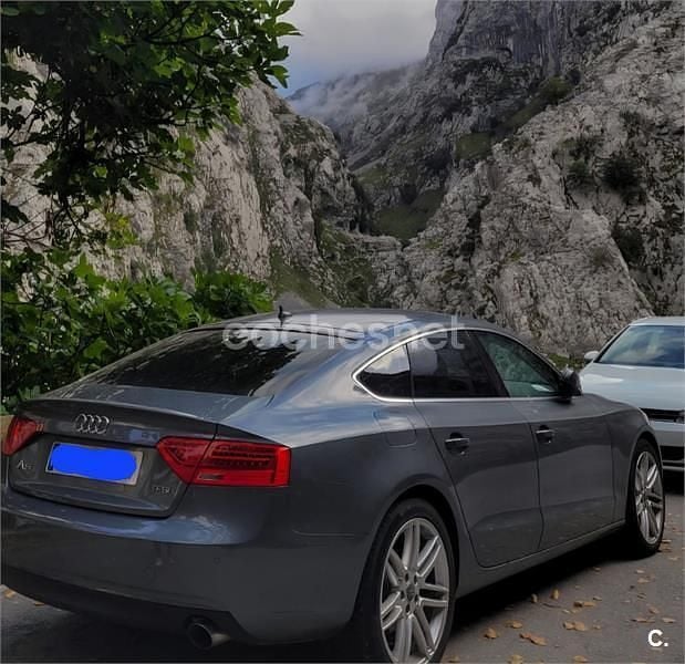 Usado Audi A5 Sportback Advanced 170 CV (125 kW) 2014 Gris / plata Utilitario