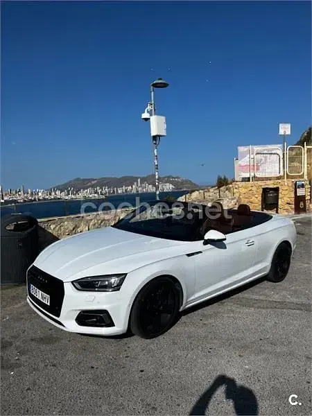 Usado Audi A5 Cabriolet S-Line 252 CV (185 kW) 2018 Blanco Descapotable