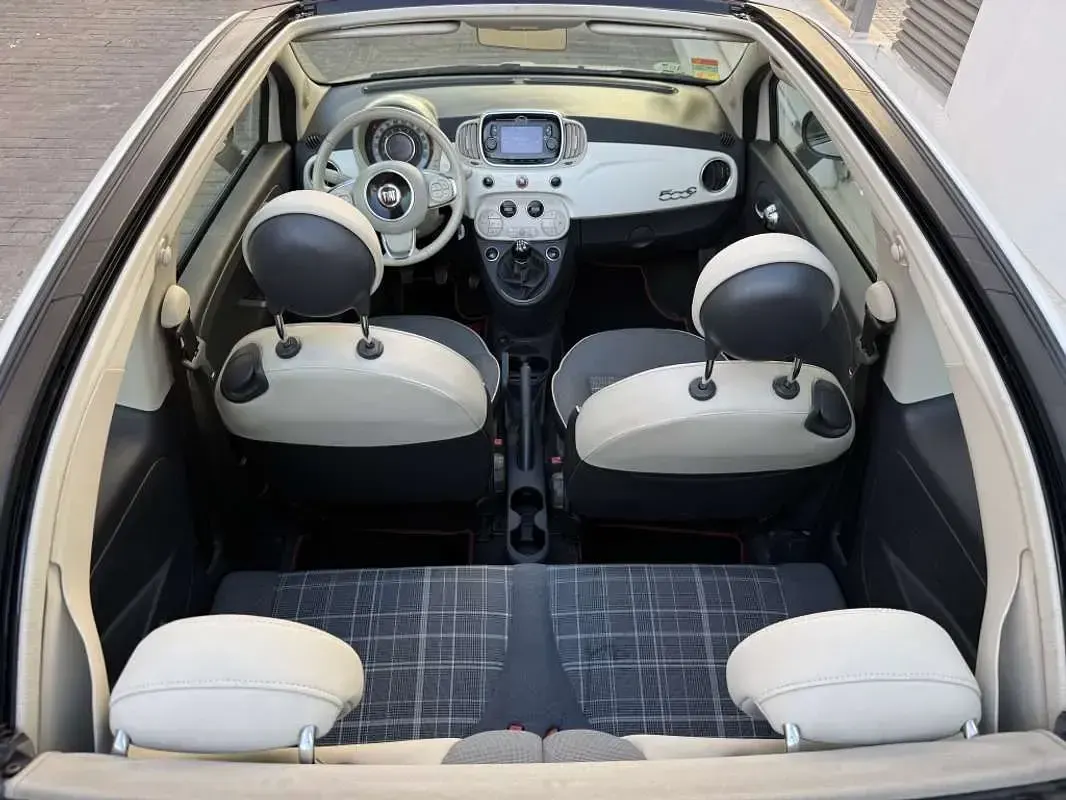 Usado Fiat 500C Lounge 69 CV (50 kW) 2017 Blanco Descapotable