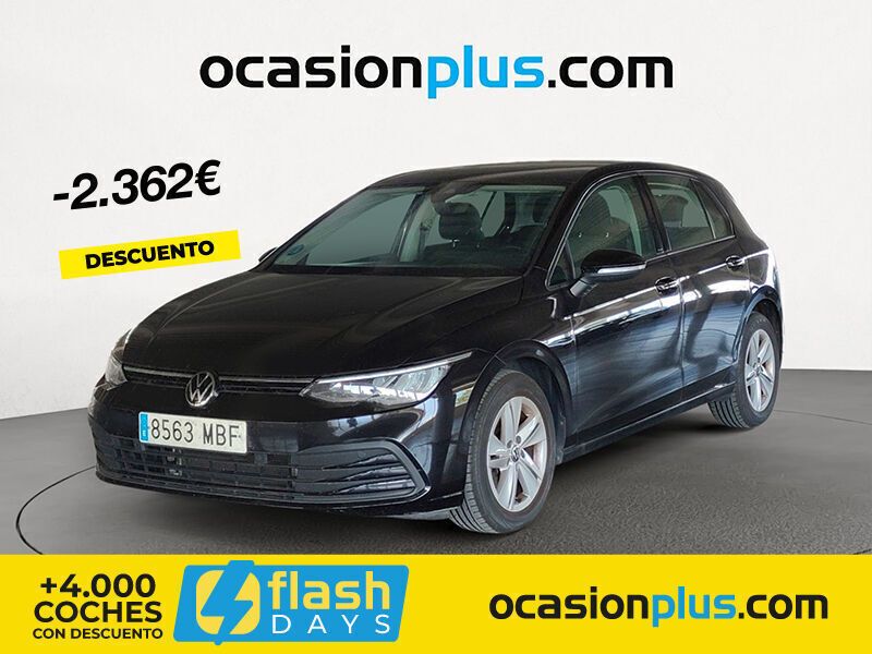 Negro Usado 2022 VW Golf VIII Life | 24.490 € (Un poco caro) - Imagen 1/4