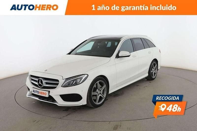 Blanco Usado 2015 Mercedes C220 AMG line Berlina | 19.499 € (Precio justo) - Imagen 1/3