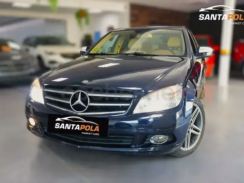 Usado Mercedes C220 Elegance 170 CV (125 kW) 2008 Azul Berlina