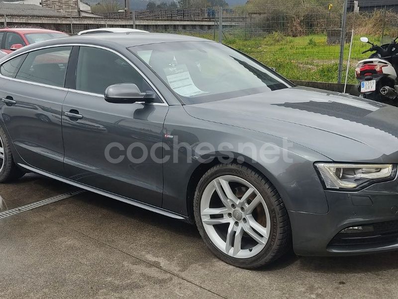 Gris / plata Usado 2014 Audi A5 Sportback S-Line Berlina | 18.900 € (Un poco caro) - Imagen 1/4