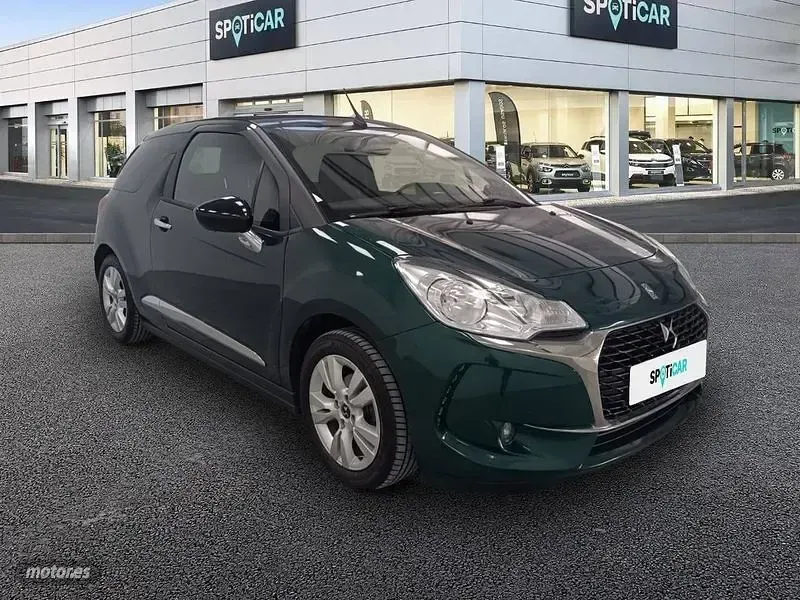 Usado DS Automobiles DS3 Style 100 CV (73 kW) 2017 Verde Utilitario