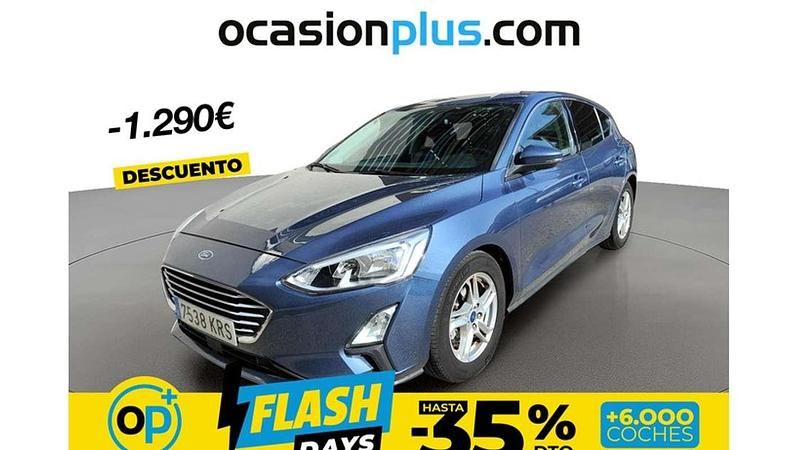 Usado Ford Focus Trend+ 125 CV (91 kW) 2018 Azul Utilitario