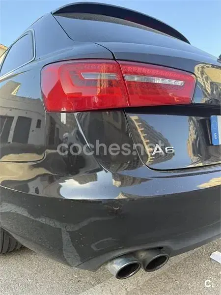 Usado Audi A6 S-Line 177 CV (130 kW) 2014 Negro Familiar