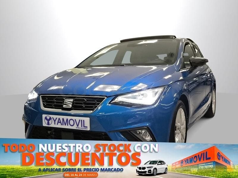 Usado Seat Ibiza FR 110 CV (80 kW) 2022 Azul Berlina