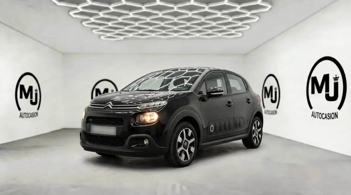 Usado Citroën C3 PureTech 110 CV (80 kW) 2017 Negro Berlina
