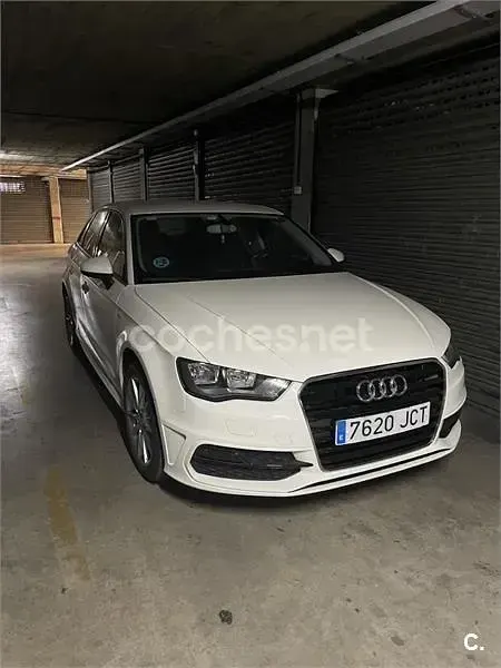 Usado Audi A3 S-Line 110 CV (80 kW) 2015 Blanco Berlina