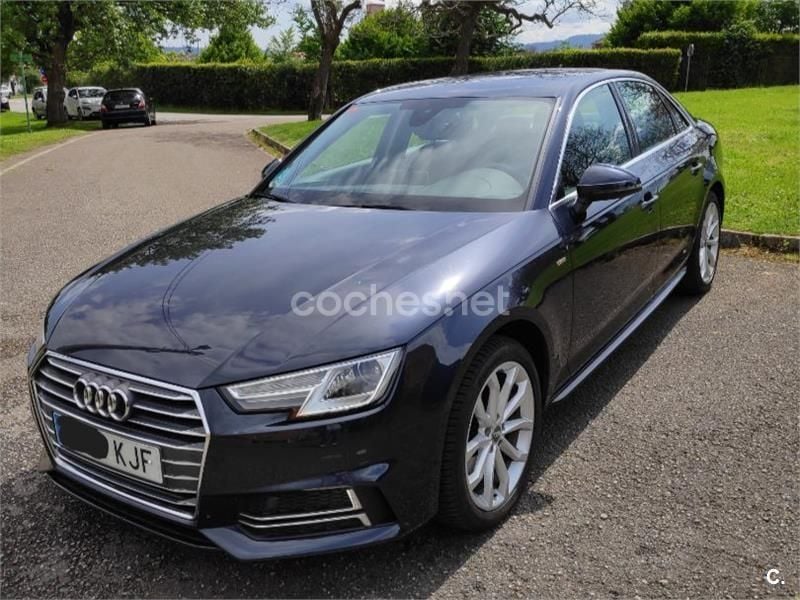 Azul Usado 2018 Audi A4 S-Line Berlina | 19.300 € (Precio justo) - Imagen 1/4