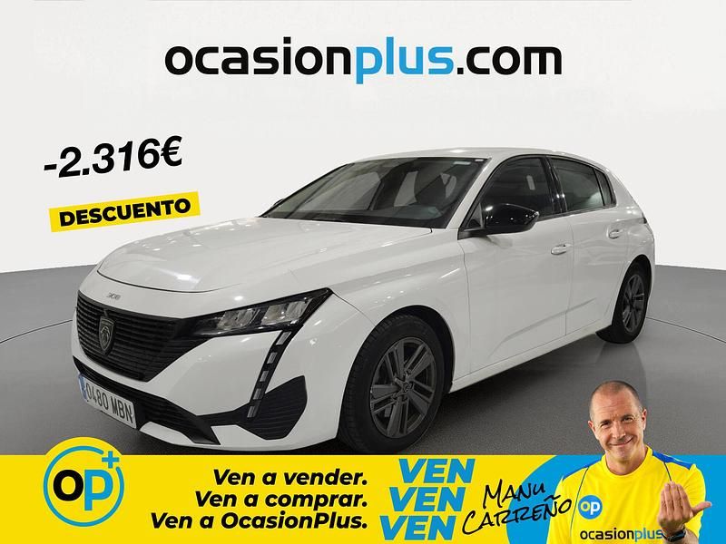 Usado Peugeot 308 Active 130 CV (95 kW) 2022 Blanco