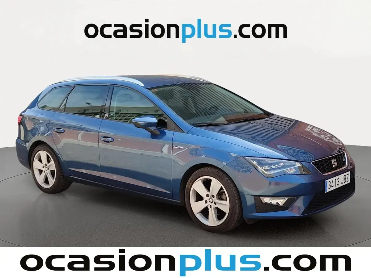 Usado Seat Leon FR 150 CV (110 kW) 2015 Azul Monovolumen